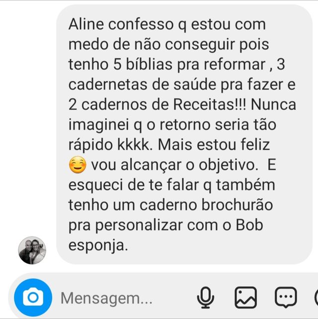 Print do depoimento sobre várias encomendas